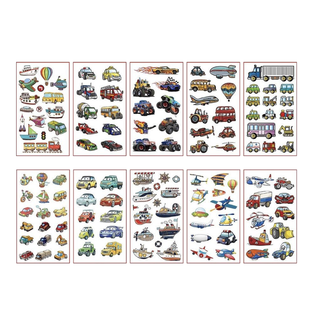 Tatuaggi temporanei – Mezzi di trasporto