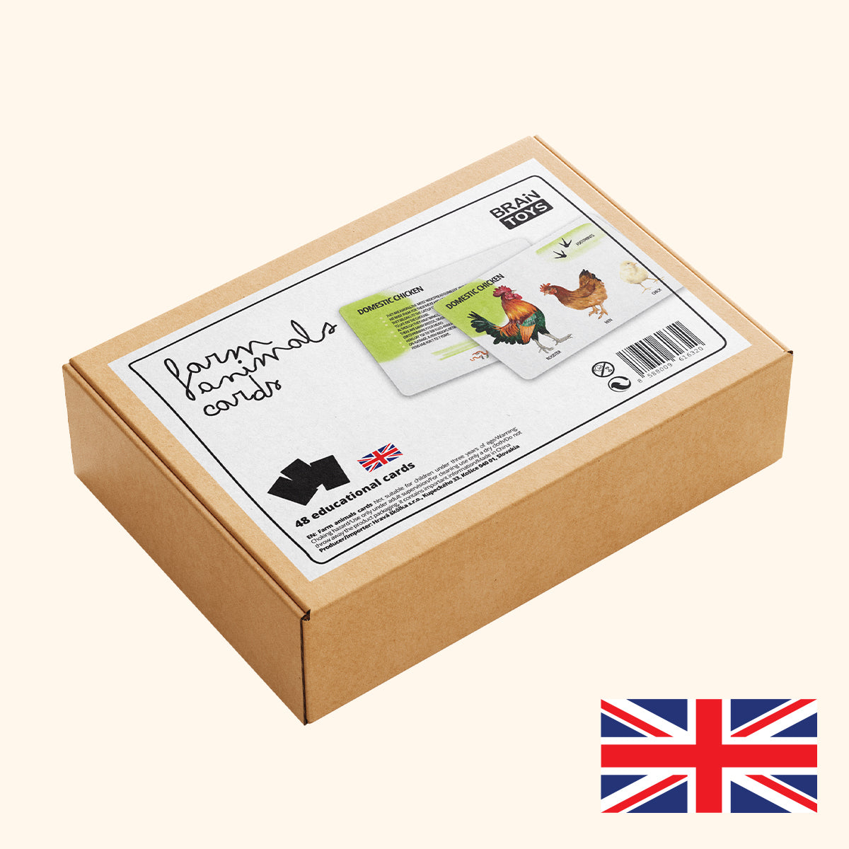 Set di Carte Educative: Animali della Fattoria