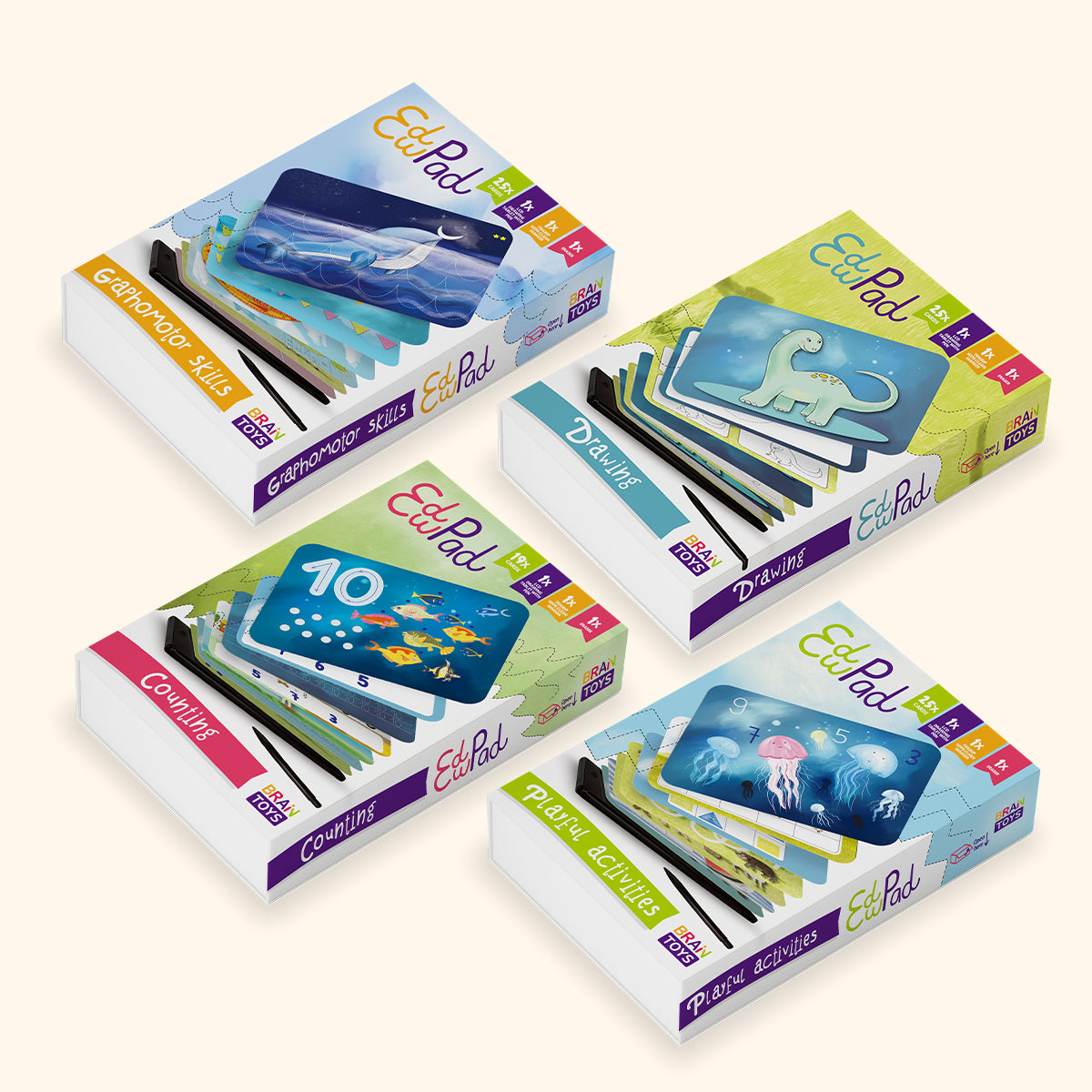 Set di 4 EDUPAD con uno sconto del 25%