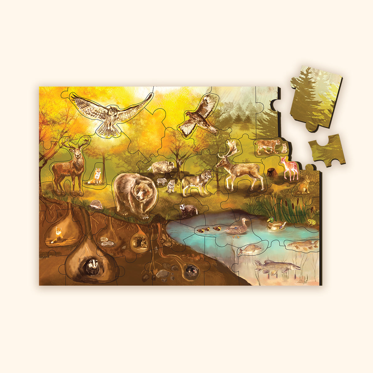 Puzzle da pavimento Bosco