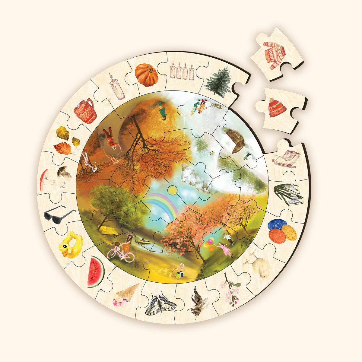 Puzzle da Pavimento delle Quattro Stagioni