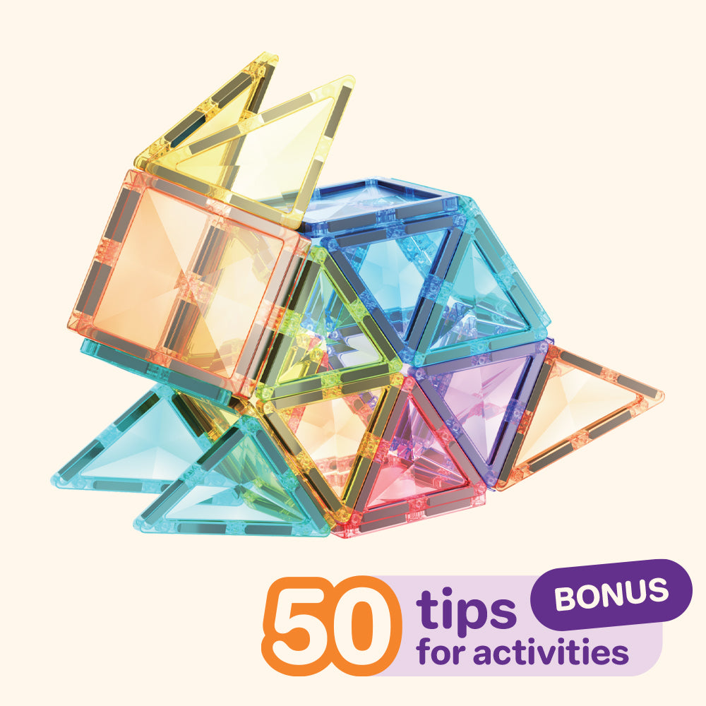 Costruzioni magnetiche COLORMAG 60 pezzi - pastel