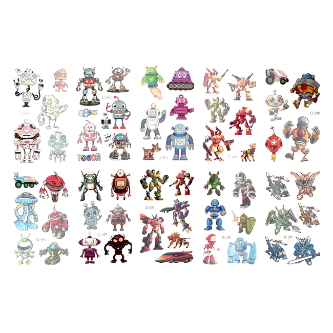 Tatuaggi temporanei - Robot