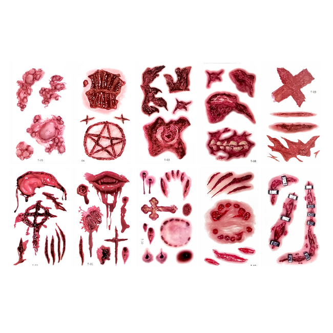 Tatuaggi temporanei - Carnevale terrificante