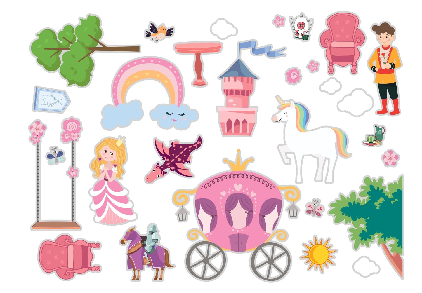 Libro di adesivi riutilizzabile - Principesse