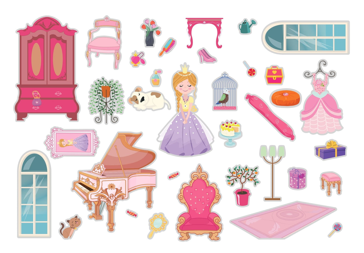 Libro di adesivi riutilizzabile - Principesse