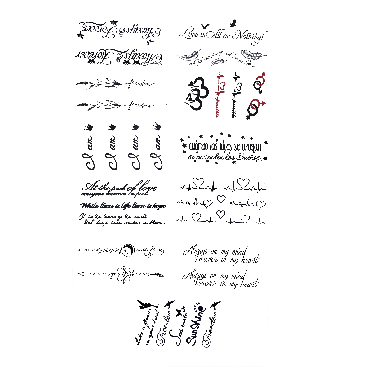 Tatuaggi temporanei – Boohoo stile