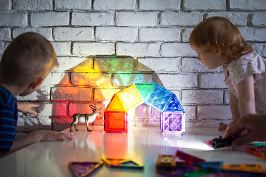 Explore the world with children through their senses; you can also develop them through play