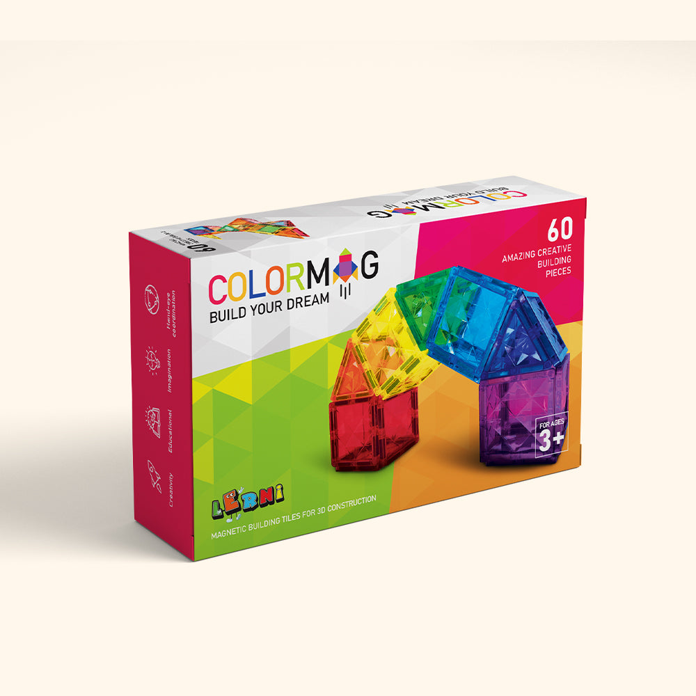Costruzioni magnetiche COLORMAG 60 pezzi - classico