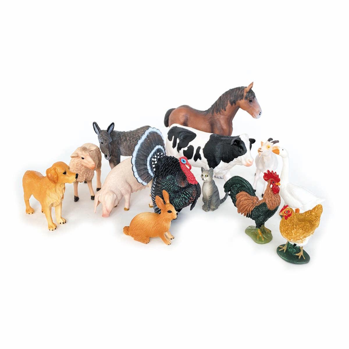 Set di Figure di Animali della Fattoria