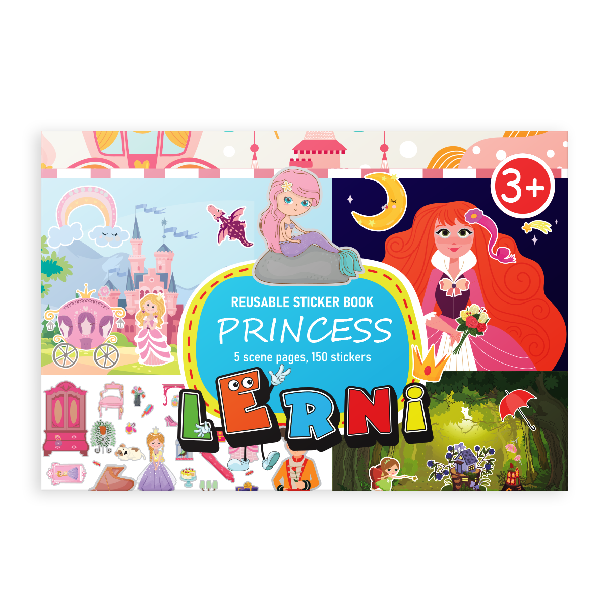 Libro di adesivi riutilizzabile - Principesse